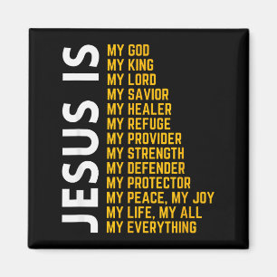 Jezus Is Mijn Alles Christelijke God Jezus Religie Magneet