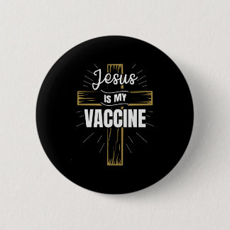 Jezus is mijn Christelijke geloof in het vaccin Ronde Button 5,7 Cm