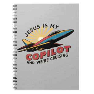 Jezus is mijn copiloot en we varen grappig notitieboek