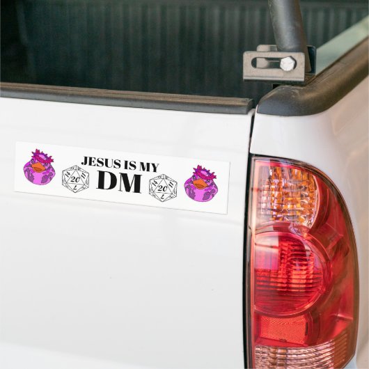 Jezus is mijn DM Bumpersticker (Op Truck)