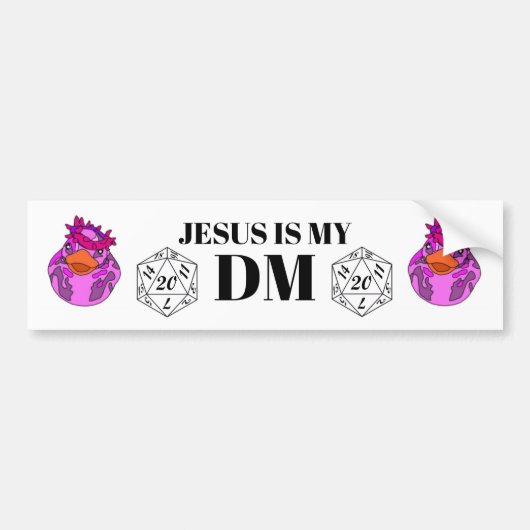 Jezus is mijn DM Bumpersticker (Voorkant)