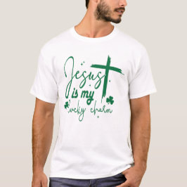 Jezus is mijn geluksbrenger | Jezus St. Patrick’s  T-shirt