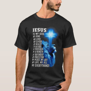 Jezus is mijn God koning Mijn Heer Mijn Savior Bla T-shirt