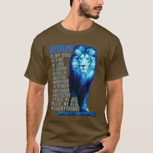 Jezus is mijn God koning Mijn Heer Mijn Savior Bla T-shirt