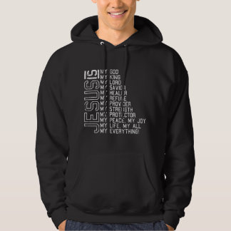Jezus Is Mijn God Mijn Koning Mijn Heer Kerstmis R Hoodie