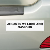 "Jezus is mijn Heer en Savior" Bumpersticker (Op auto)