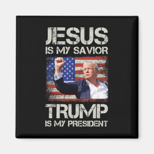 Jezus Is Mijn Heiland Trump Is Mijn President Amer Magneet