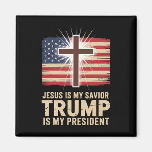 Jezus Is Mijn Heiland Trump Is Mijn President Poli Magneet