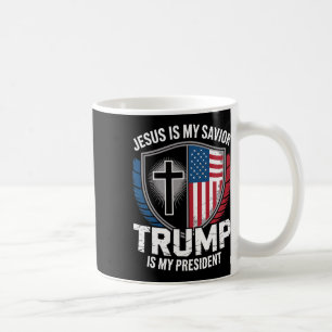 Jezus Is Mijn Heiland Trump Is Mijn President Pro- Koffiemok