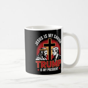 Jezus Is Mijn Heiland Trump Is Mijn President Pro- Koffiemok