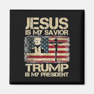 Jezus Is Mijn Heiland Trump Mijn President Christe Magneet