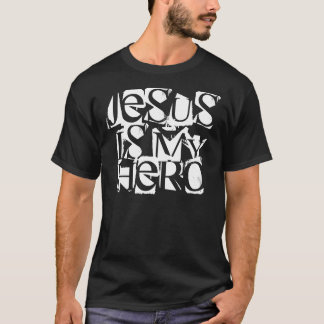 Jezus is mijn Hero zwarte T-shirt
