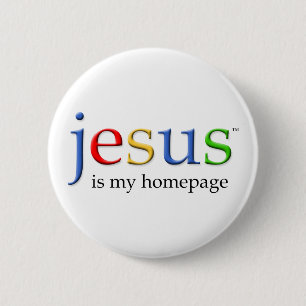 Jezus is mijn homepage ronde button 5,7 cm