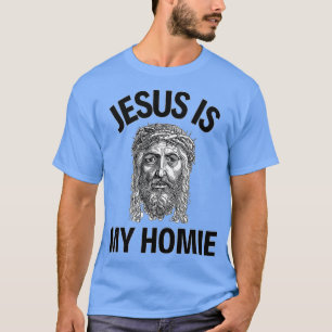 Jezus is mijn homie Jezus is mijn homeboy grappenm T-shirt