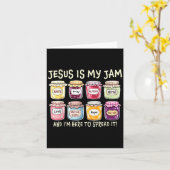 Jezus Is Mijn Jam En Ik Ben Hier Om Christelijke B Kaart (Gele Bloem)
