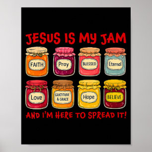 Jezus Is Mijn Jam En Ik Ben Hier Om Christelijke B Poster