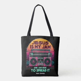 Jezus is mijn jam en ik ben hier om het geloof te draagtas