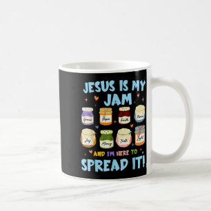 Jezus Is Mijn Jam En Ik Ben Hier Om Het Te Verspre Koffiemok