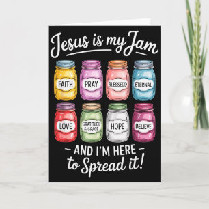 Jezus Is Mijn Jam Ik Ben Hier Om Het Te Verspreide Kaart