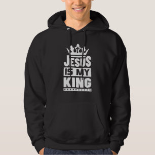 Jezus is mijn koning Jezus is Leeuw 1 Hoodie
