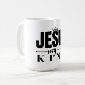 Jezus is mijn koning koffiemok (Voorkant links)