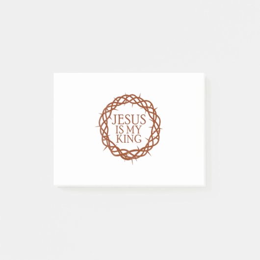 Jezus is mijn koning post-it® notes (Voorkant)