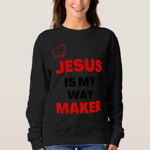 Jezus is mijn manier om het christendom te bidden trui