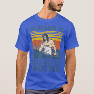 Jezus is mijn posteraar Jezus Gym  voor gym Love T-shirt
