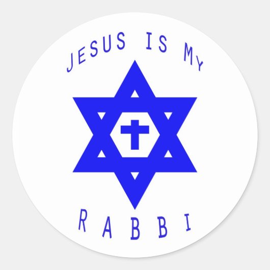 Jezus is mijn rabbijn Sticker (Voorkant)
