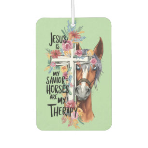 Jezus is mijn Redder Paarden zijn mijn therapie gr Luchtverfrisser