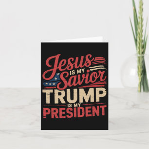Jezus is mijn redder Trump is mijn Bijbelse Presid Kaart