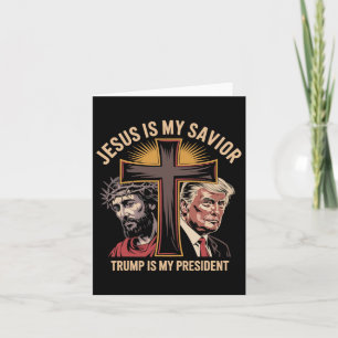 Jezus is mijn redder Trump is mijn Bijbelse Presid Kaart
