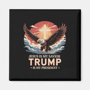 Jezus is mijn redder Trump is mijn Bijbelse Presid Magneet