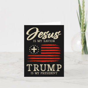 Jezus is mijn redder Trump is mijn President 2024 Kaart