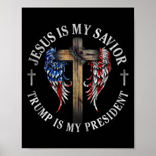 Jezus is mijn redder Trump is mijn President 2024 Poster