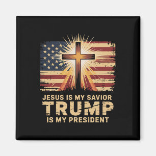 Jezus is mijn redder Trump is mijn president Bijbe Magneet