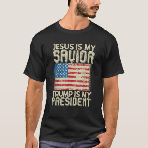 Jezus is mijn Redder Trump is mijn President Chris T-shirt