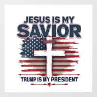 Jezus is mijn redder Trump is mijn president Grapp