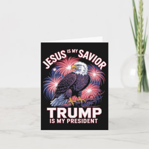 Jezus is mijn Redder Trump is mijn President Kaart