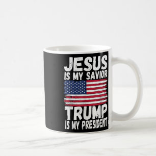 Jezus is mijn Redder Trump is mijn President Koffiemok