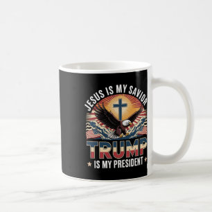 Jezus is mijn Redder Trump is mijn President Koffiemok