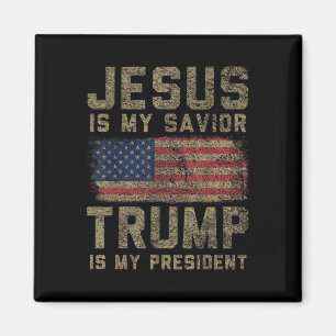 Jezus is mijn Redder Trump is mijn President Magneet