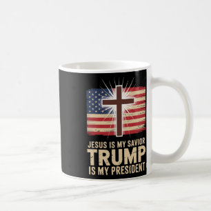 Jezus is mijn redder Trump is mijn president Polit Koffiemok