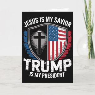 Jezus is mijn redder Trump is mijn president Pro-t Kaart