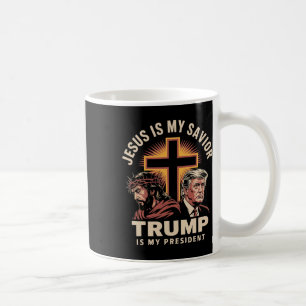 Jezus is mijn redder Trump is mijn president Relig Koffiemok