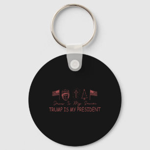 Jezus is mijn redder Trump is mijn President Sleutelhanger