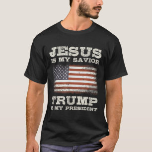 Jezus is mijn redder, Trump is mijn President T-shirt