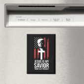 Jezus is mijn Redder Trump is mijn President Trump Magneet (Insitu (Vaatwasser))