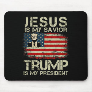Jezus is mijn redder Trump is mijn President Trump Muismat