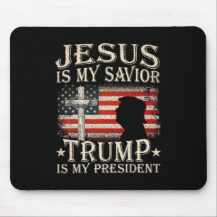 Jezus is mijn redder Trump is mijn President Trump Muismat
